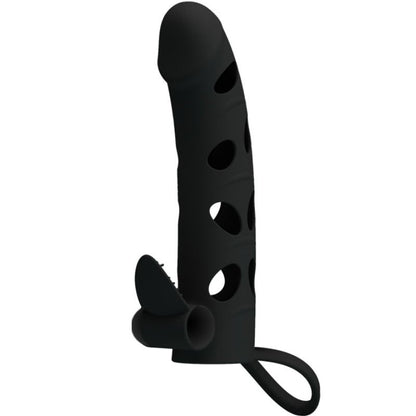 Capa de silicone vibratória PRETTY LOVE 15.2 CM para aumento e estimulação