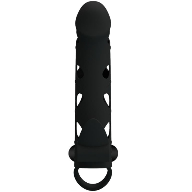 Capa de silicone vibratória PRETTY LOVE 15.2 CM para aumento e estimulação