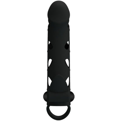 Capa de silicone vibratória PRETTY LOVE 15.2 CM para aumento e estimulação