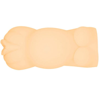 Mini Masturbador Masculino BAILE com design de mulher grávida, mostrando detalhes da textura.