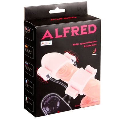 BAILE Coberturas Vibradoras de Pénis Alfred com Controlo, mostrando o design e as balas vibratórias