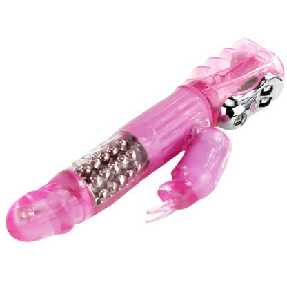 Imagem do BAILE Vibrador Coelho com Rotação e Multivelocidade, destacando o design e as características de estimulação clitoriana e do ponto G.