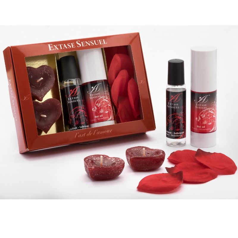 Baúl de Pasión Rojo - Kit Sensual para Parejas