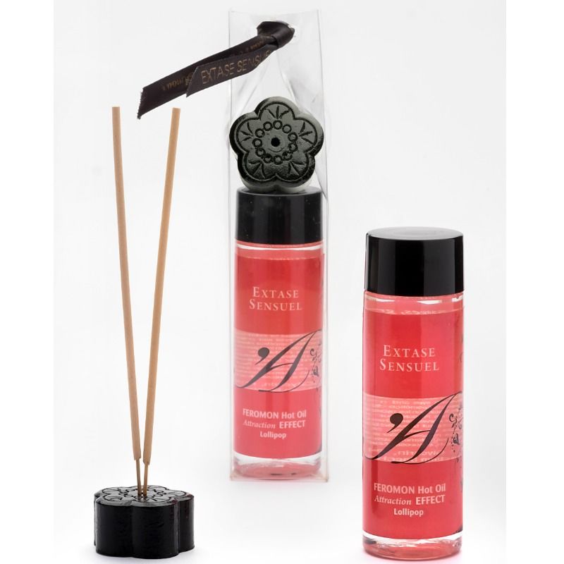 Aceite de Masaje Efecto Calor con Feromonas Sabor Piruleta 100 ml