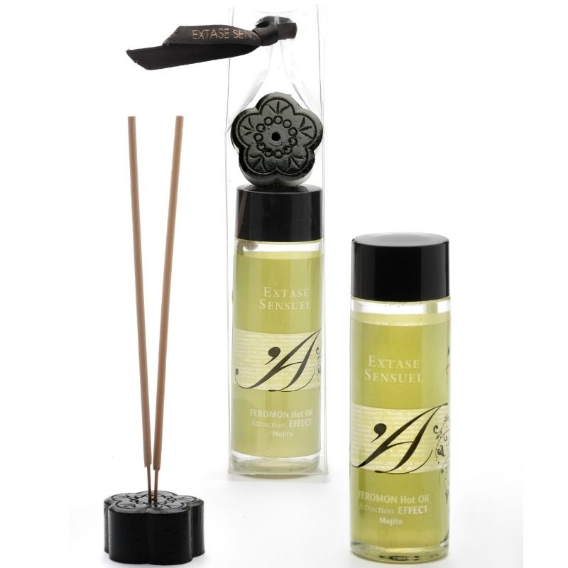 Aceite de Masaje Efecto Calor con Feromonas Mojito 100 ML