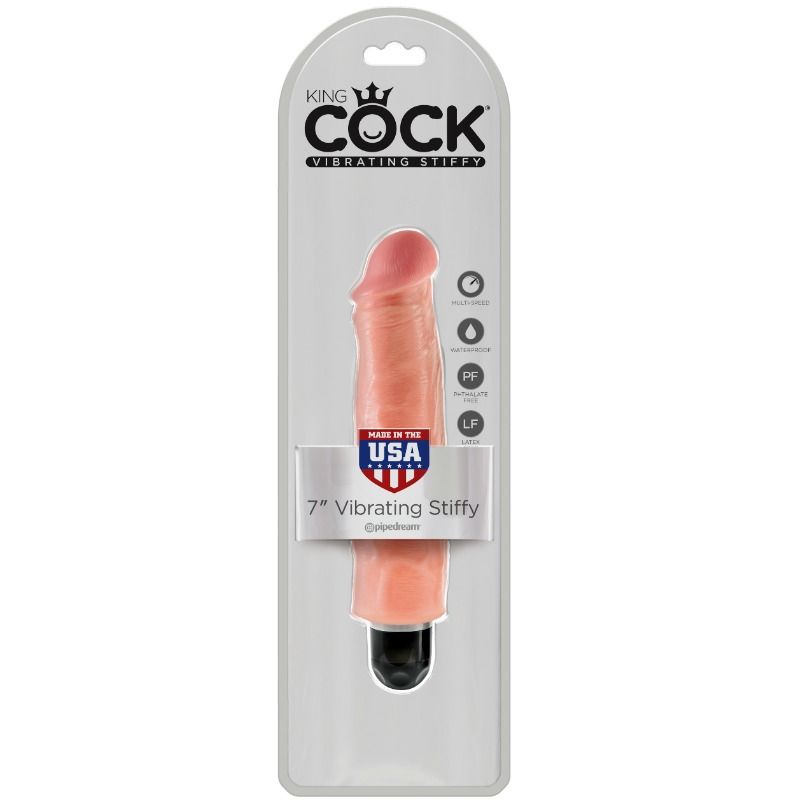 Vibrador Realista Stiffy 17.8 cm Natural