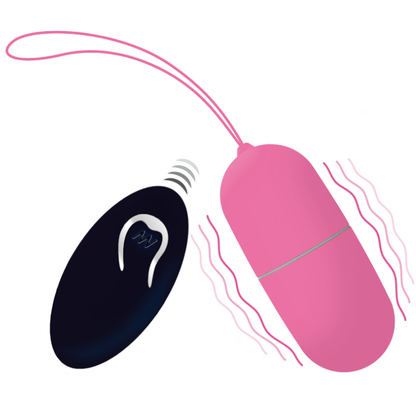 INTENSE Ovo Vibratório Flippy I Com Controle Remoto Rosa, para prazer discreto.