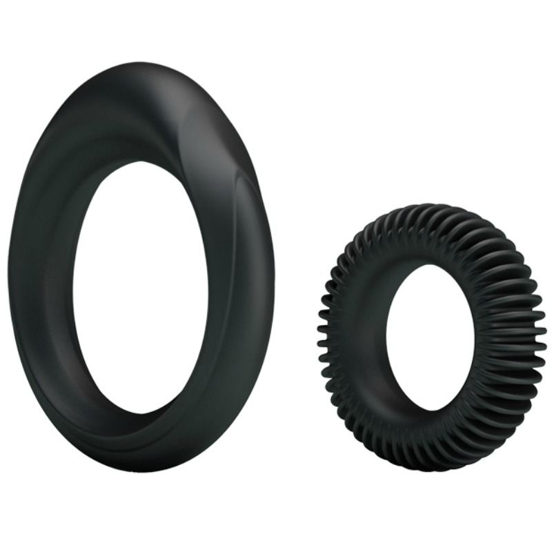 Kit 2 Anéis Penianos de Silicone BAILE para retardar a ejaculação e intensificar o prazer.