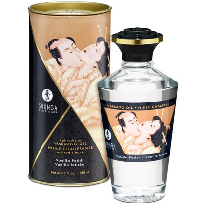 Frasco do Óleo de Massagem SHUNGA com Efeito de Calor Sabor Baunilha 100 ML