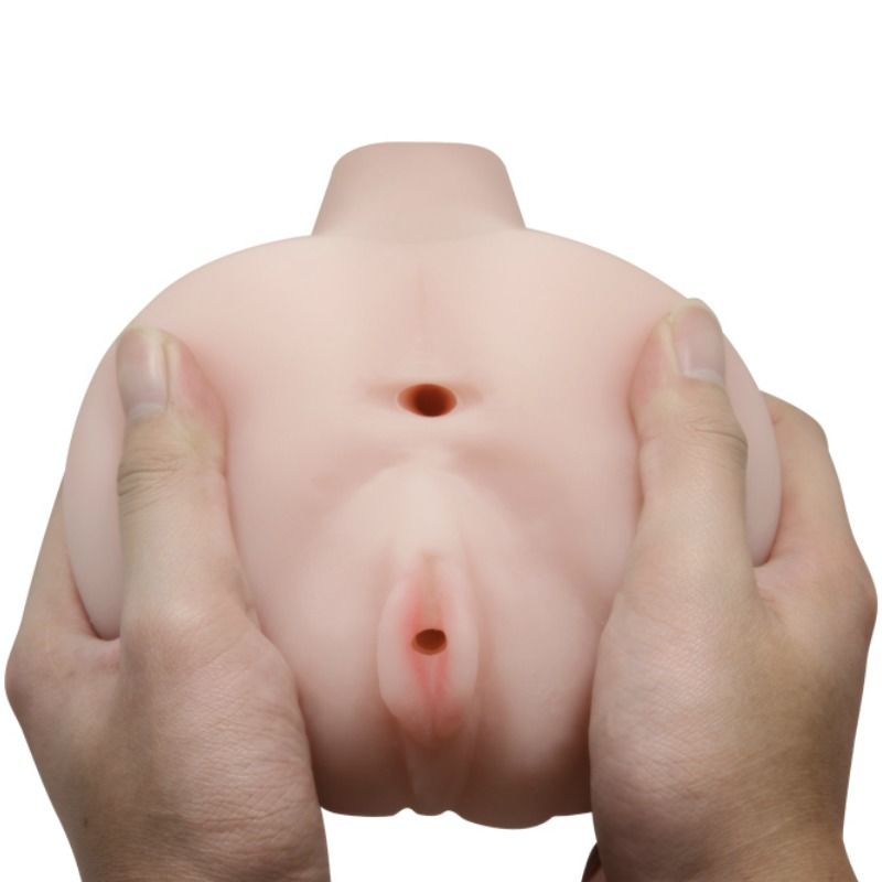 Close-up of the BAILE Masturbador Masculino Vagina 3D showing its realistic texture and design.
