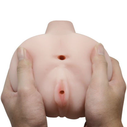 Close-up of the BAILE Masturbador Masculino Vagina 3D showing its realistic texture and design.