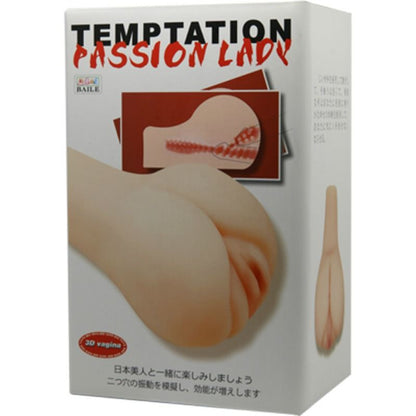 Close-up of the BAILE Masturbador Masculino Vagina 3D showing its realistic texture and design.