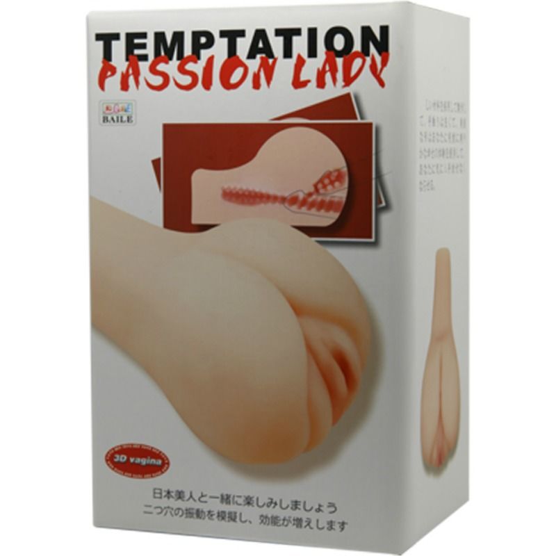 Close-up of the BAILE Masturbador Masculino Vagina 3D showing its realistic texture and design.