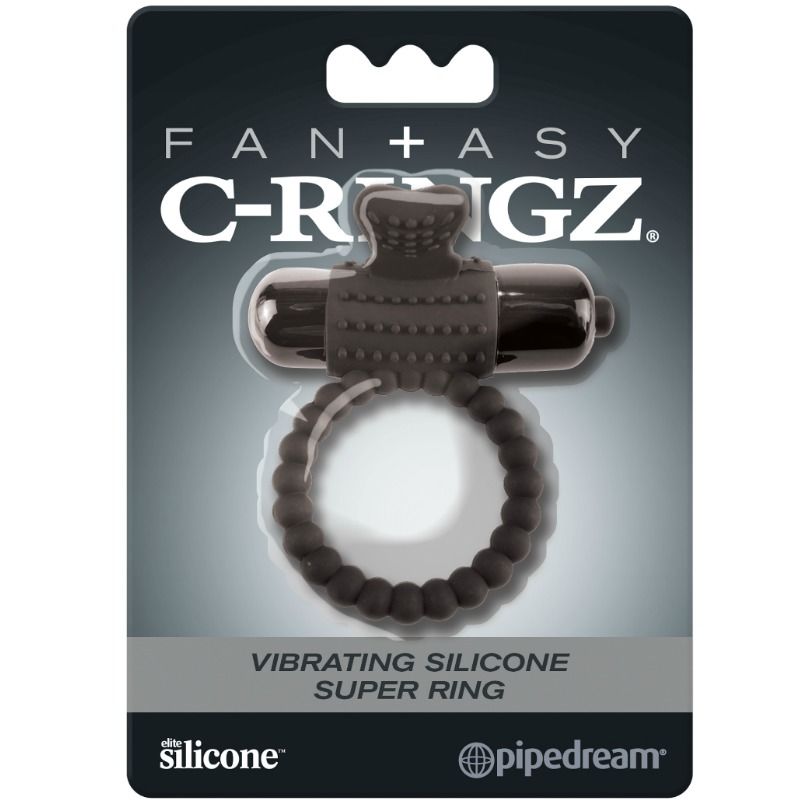 Anillo Vibrante de Silicona Negro