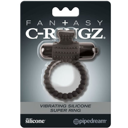 Anillo Vibrante de Silicona Negro