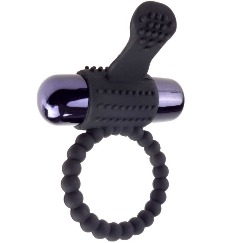 Anillo Vibrante de Silicona Negro