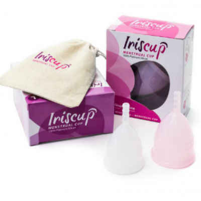 IRISCUP - TAZA GRANDE ROSA DEL MES + BOLSA ESTERILIZADORA GRATIS
