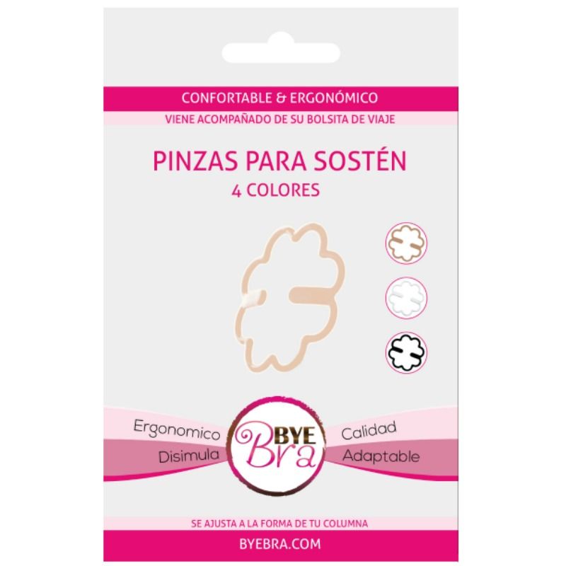 BYE-BRA Clipes de Sutiã Ergonómicos e Discretos, pack com 4 unidades
