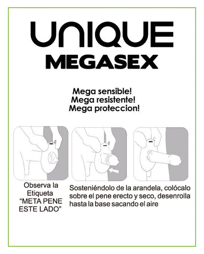 Preservativos Megasex Latex Free Sensibles 3 Unidades