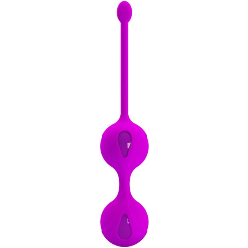 Close-up of the PRETTY LOVE Bolas de Exercício de Kegel Aperte II, showing its premium silicone material and cord.