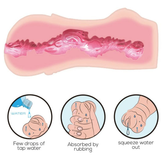 Masturbador Masculino Piel de Agua con Textura Realista