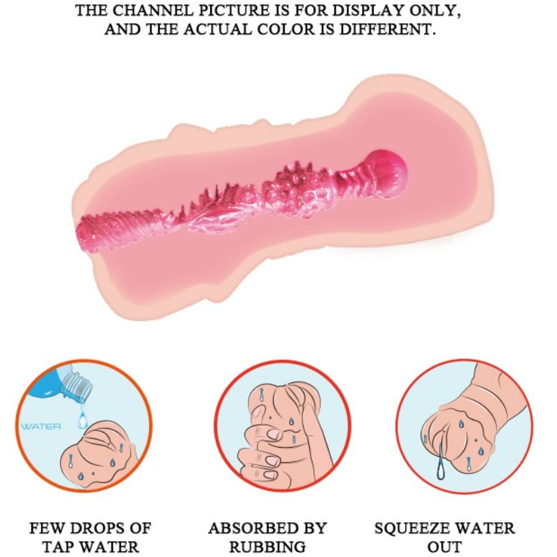 Masturbador Masculino de Piel de Agua con Balas Vibrantes