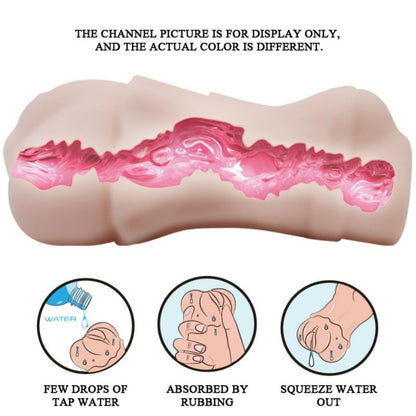 Masturbador de Vagina Piel de Agua con Bala Vibrante