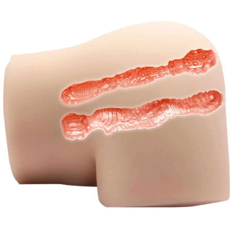 Masturbador Realista con Vagina y Ano Vibratorios