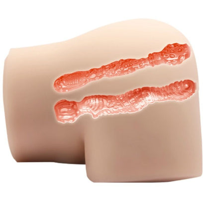 Masturbador Realista con Vagina y Ano Vibratorios