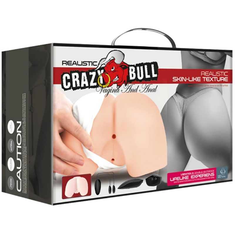 Masturbador Realista con Vagina y Ano Vibratorios