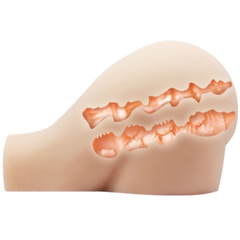 Masturbador Realista con Vagina y Ano Vibradores y Control Remoto