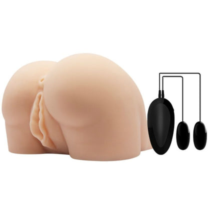 Masturbador Realista con Vagina y Ano Vibradores y Control Remoto