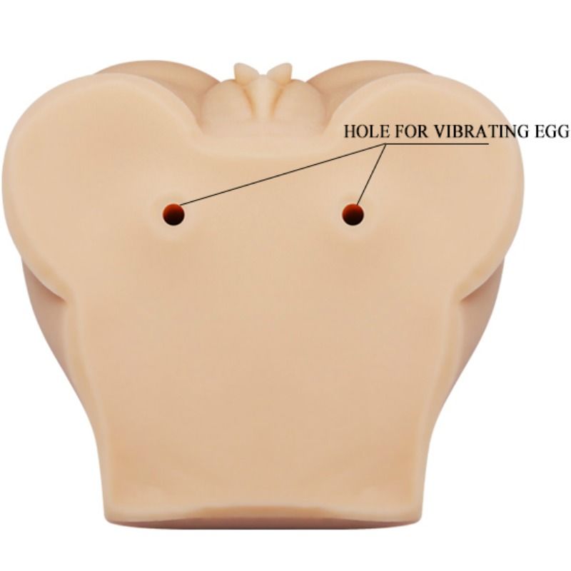 Masturbador Realista con Vagina y Ano Vibradores y Control Remoto