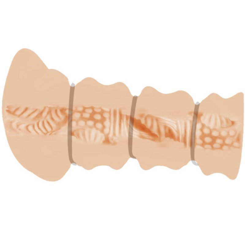 Masturbador Masculino Vagina Modelo 2 con Anillos Estrechadores