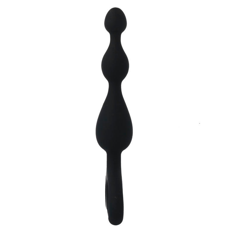 Close-up do Dilatador Anal INTENSE Danti Preto, mostrando seu material de silicone suave e design ergonómico.