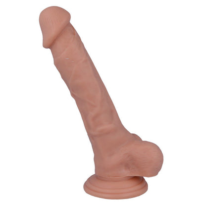 Dildo realista MR INTENSE com toque sedoso e ventosa, ideal para prazer autêntico.