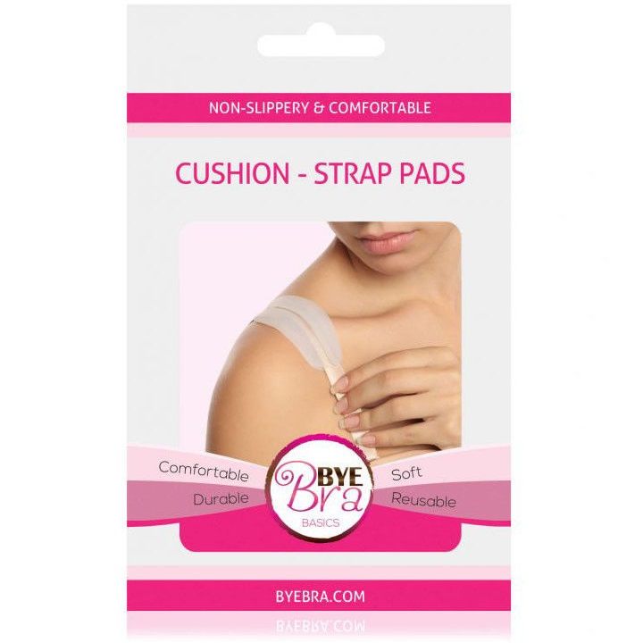 Close-up da Almofada Antiderrapante BYE-BRA para Alças de Sutiã, mostrando sua textura suave e design discreto.