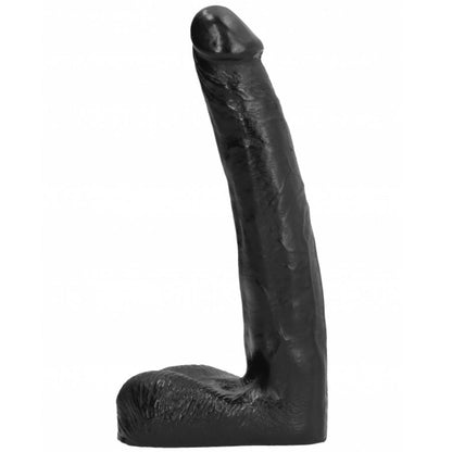 ALL BLACK Dildo Realístico 21 CM com design ergonómico e textura estimulante.