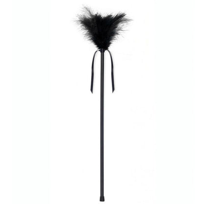 SECRETPLAY Pluma de Carícias Eróticas Penas Negras 40 CM para estimulação sensual