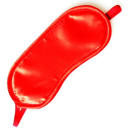 Venda acolchoada vermelha SECRETPLAY para jogos sensoriais e BDSM.