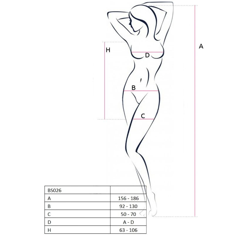 PASIÓN - VESTIDO ESTILO BODYSTOCKING NEGRO BS026 PARA MUJER TALLA ÚNICA