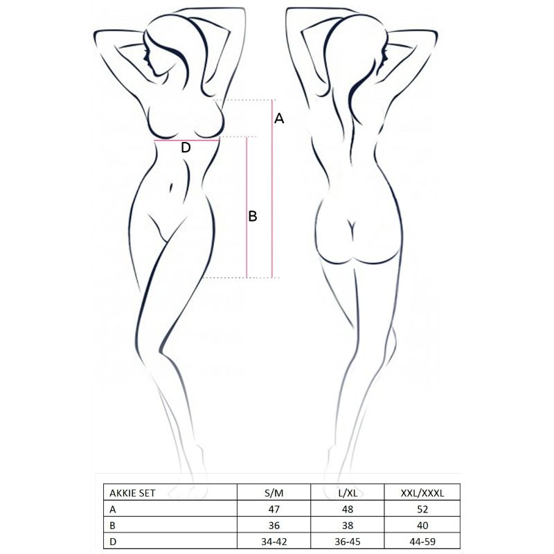 PASIÓN - CONJUNTO DE DISFRAZ DE ENFERMERA AKKIE PARA MUJER S/M