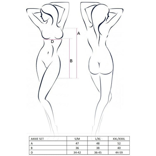 PASIÓN - CONJUNTO DE DISFRAZ DE ENFERMERA AKKIE PARA MUJER S/M