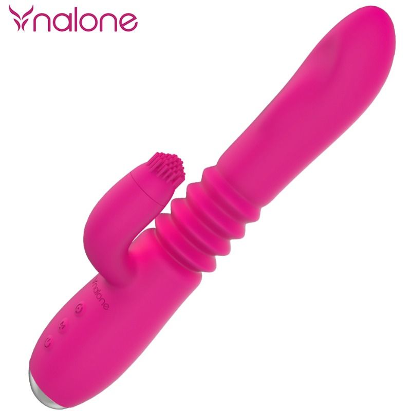 NALONE - VIBRADOR ARRIBA Y ABAJO Y CONEJO GIRATORIO