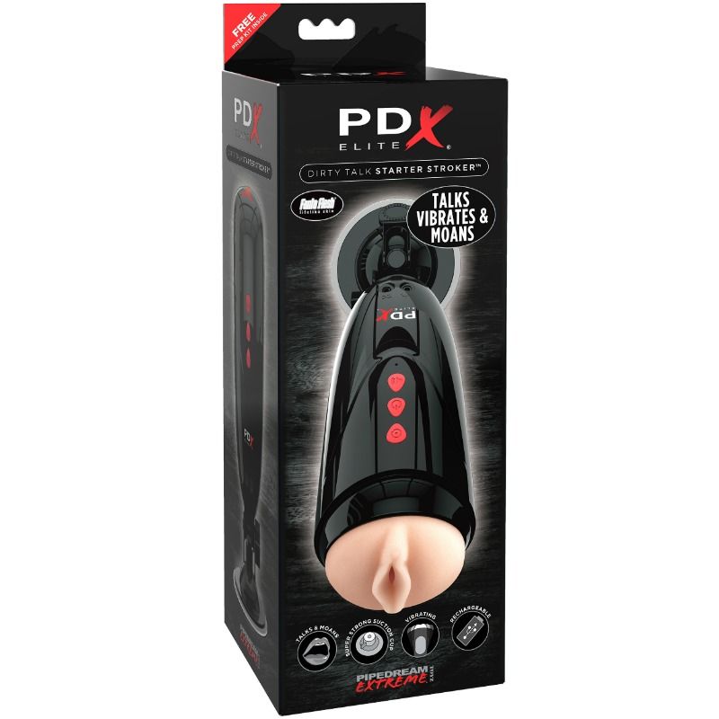 Masturbador Masculino Vibratorio - Dirty Talk Starter Stroker