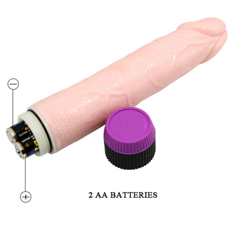 Close-up do BAILE Vibrador Realístico Adour Club 21.5 cm mostrando a sua textura e design realistas.