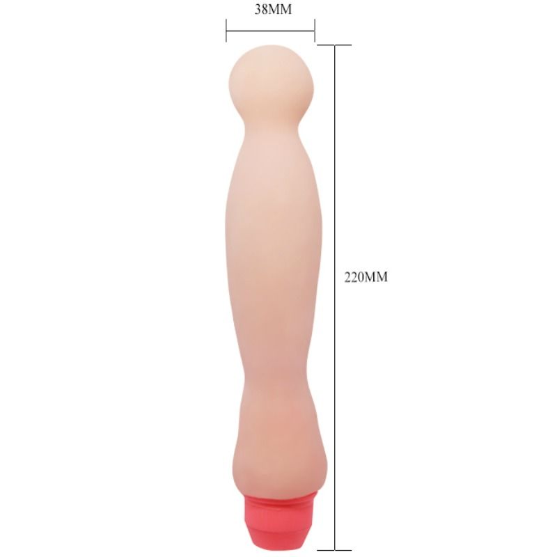 Close-up of the BAILE Vibrador de Coluna Sensual Flexi Vibe 22 cm showing its flexible design and texture.