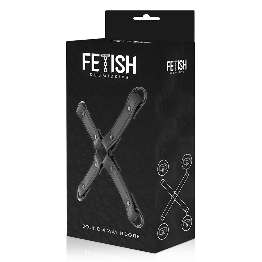 Close-up da União de Algemas FETISH SUBMISSIVE em couro vegano para BDSM.