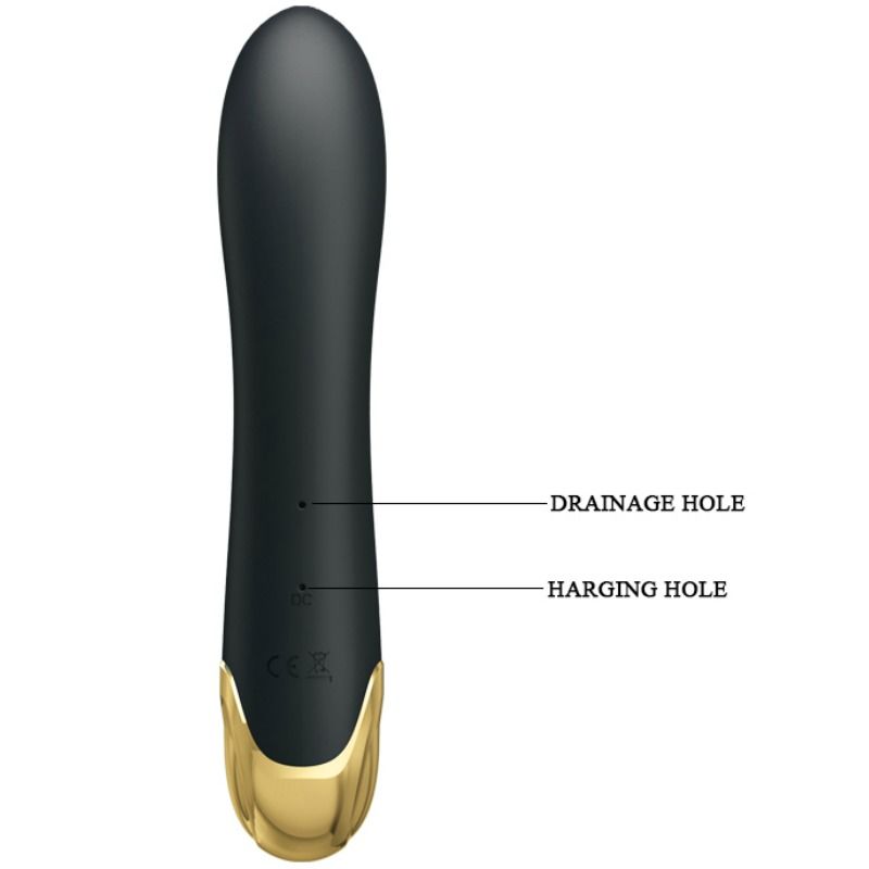 Close-up do PRETTY LOVE Vibrador e Estimulador de Sucção Smart Naughty Play mostrando seu design elegante e textura de silicone.