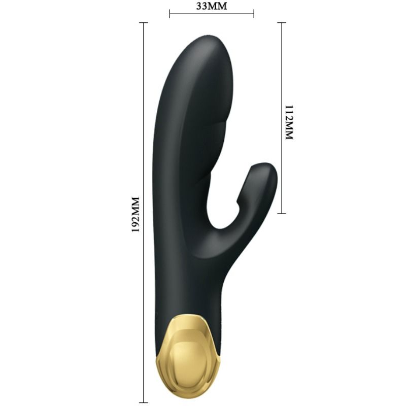 Close-up do PRETTY LOVE Vibrador e Estimulador de Sucção Smart Naughty Play mostrando seu design elegante e textura de silicone.